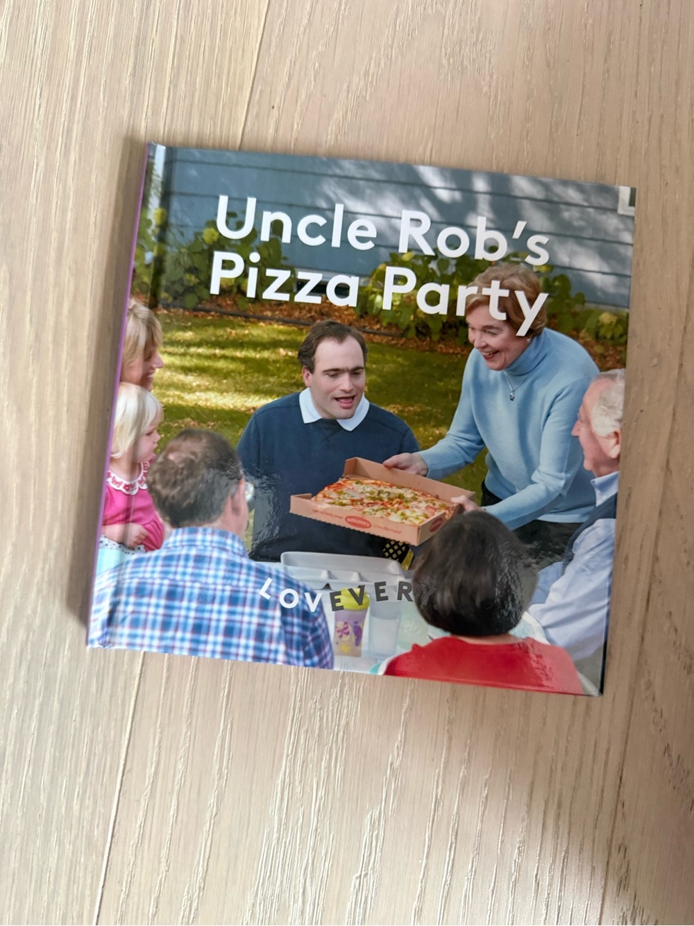 Uncle Rob's Pizza Party - Blue Hardcover Kids Cookbook
